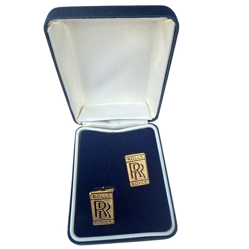 Vintage Genuine ROLLS ROYCE CUFFLINKS in Original Box